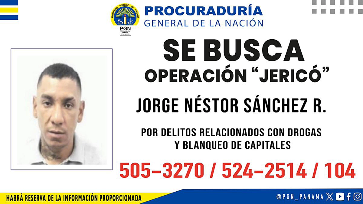 PANAMA EN DIRECTO - Aumenta la recompensa por Jorge Néstor Sánchez, ligado a la Operación Jericó