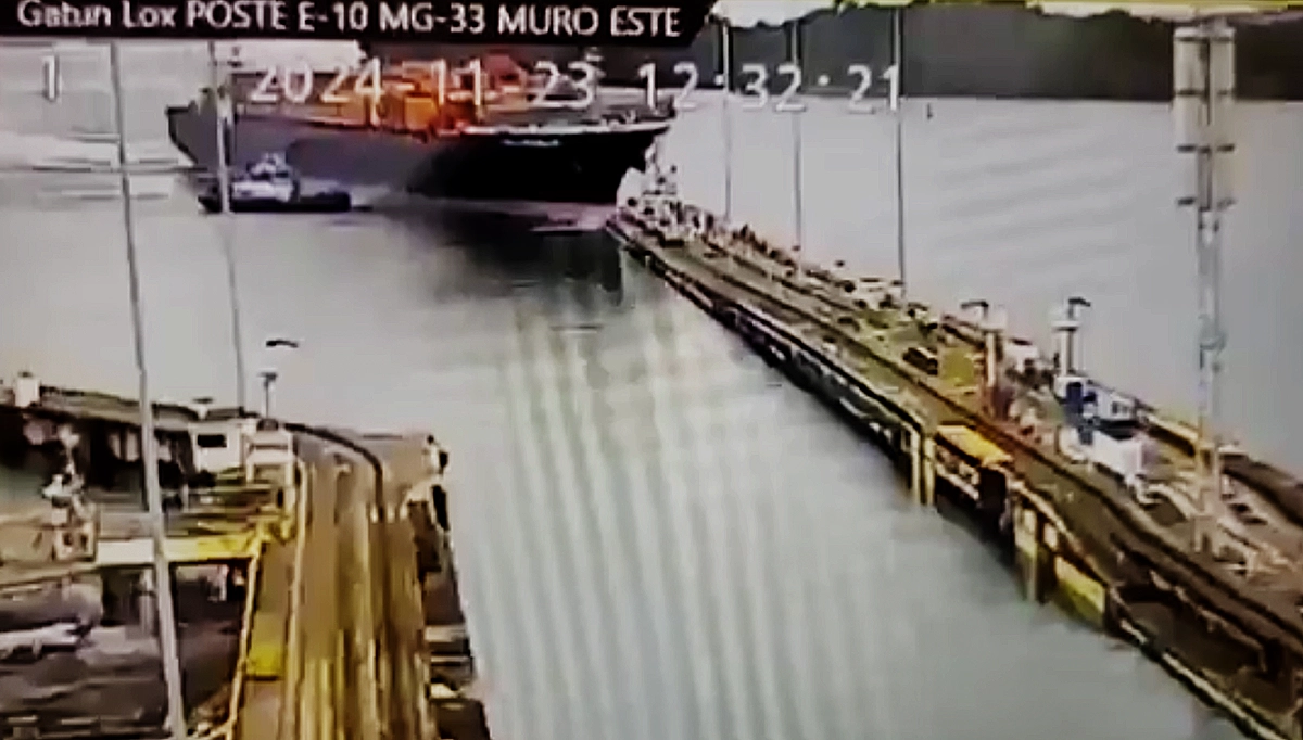 PANAMA EN DIRECTO - Impacto en esclusa de Gatún no afecta seguridad ni flujo del Canal de Panamá