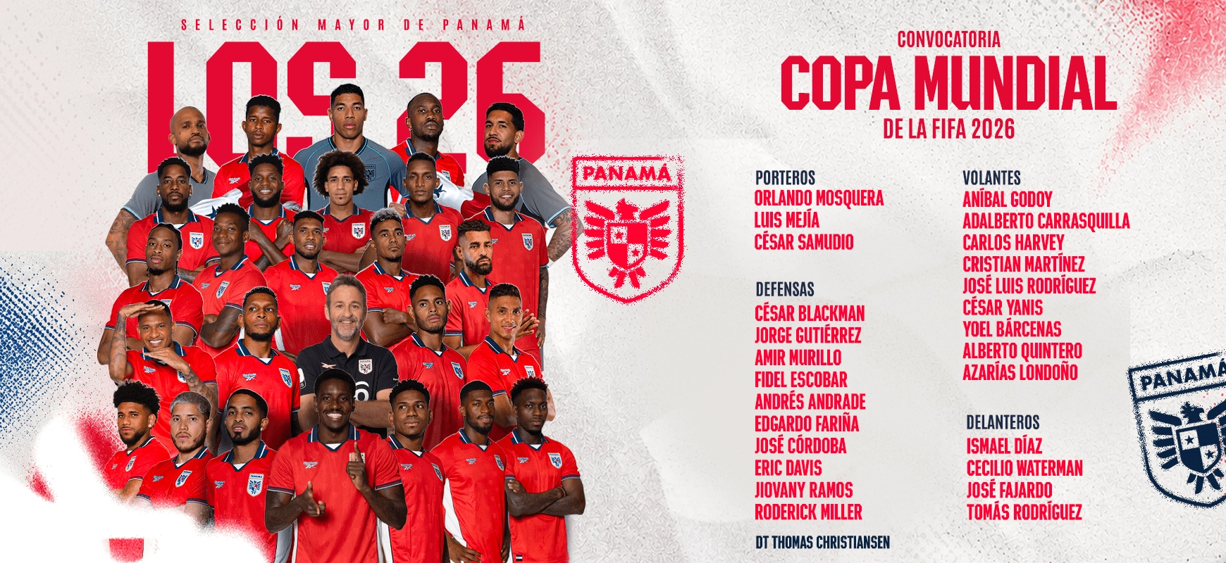 PANAMA EN DIRECTO - Panamá presenta su lista para el Mundial 2026 con Carrasquilla lesionado y Quintero de regreso